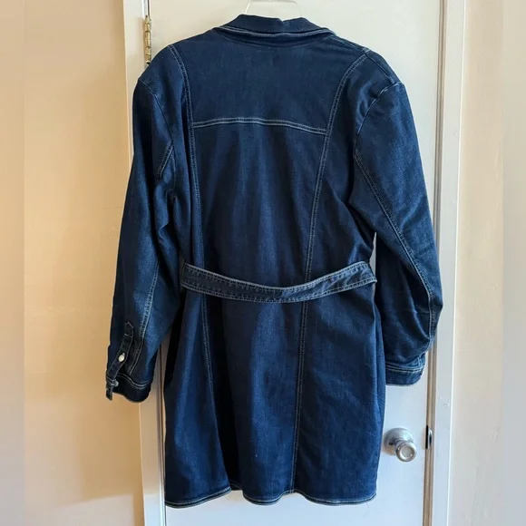 Anthropologie Pilcro Belted Denim Blazer Dress - Picture 5 of 5